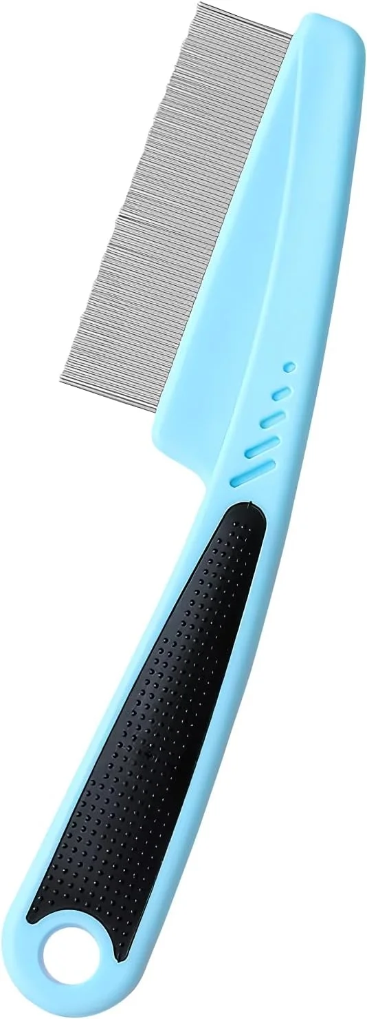 شانه سگ برای ریزش مو، شانه دندانه ریز حیوانات خانگی | ابزار حرفه ای غیر لغزنده برای نظافت حیوانات خانگی برای باز کردن گره مو و مراقبت از توله سگ و بچه گربه با نژاد مو بلند