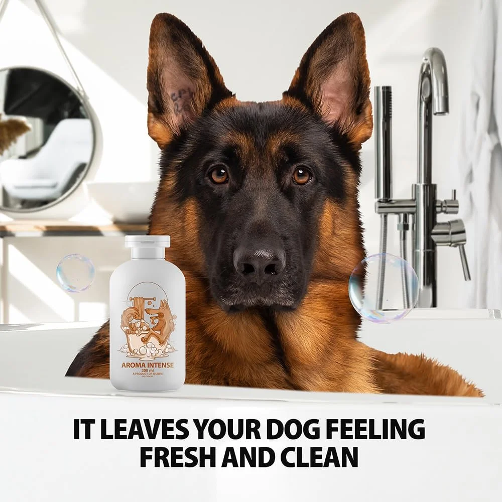 شامپو حیوانات خانگی خوشبو کننده شاون، ایده آل برای سگ های بدبو | بهترین شامپو از بین برنده بوی سگ | مناسب برای همه نژادها | رایحه ملایم | تمیز کننده عمیق | محافظت ضد باکتری (300 میلی لیتر)