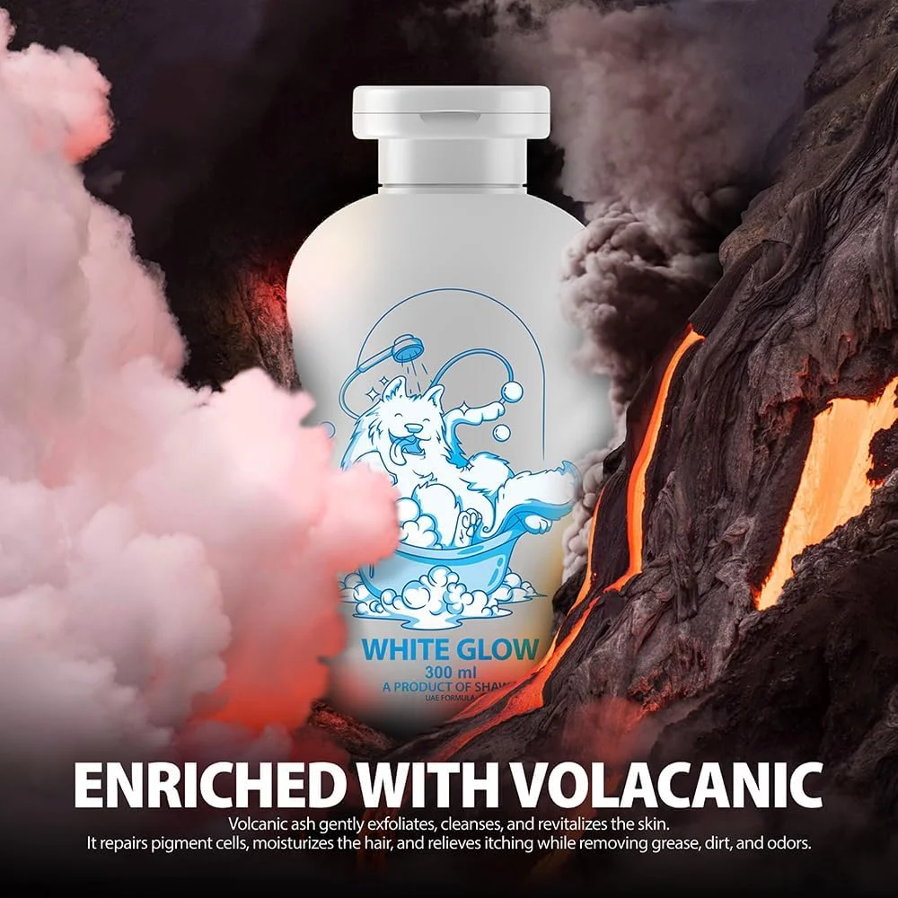 شامپو سگ شاون مخصوص موهای سفید | بهترین برای پوست های حساس و خشک و خارش دار | از بین برنده لکه های زرد | ضد باکتری | ضد شوره | مرطوب کننده | درخت چای، جو دوسر | روغن نارگیل، آلوئه ورا (300 میلی لیتر)