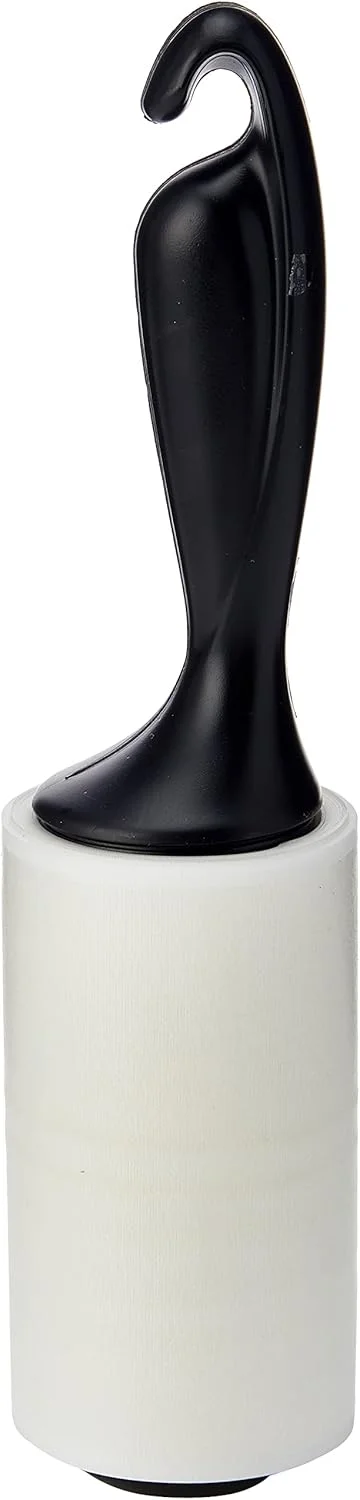 غلتک پرزگیر فوق العاده چسبناک حیوانات خانگی Scotch-Brite، 48 برگ - طراحی شده برای موی حیوانات خانگی، دارای برگه های جداشدنی آسان، ایمن برای پارچه ها، سفید، مشکی