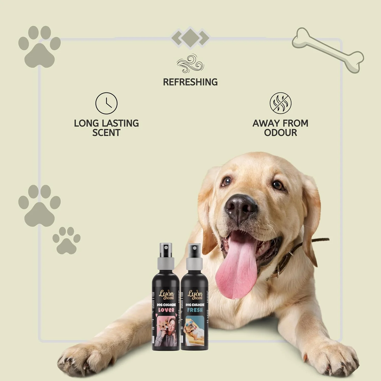 ادکلن حیوانات خانگی لیون سنت، عطر سگ، اسپری حیوانات خانگی، ادکلن سگ، ادکلن حیوانات خانگی، عطر برای حیوانات پشمالو، اسپری خوشبو کننده حیوانات پشمالو، اسپری خوشبو کننده سگ (Lover)