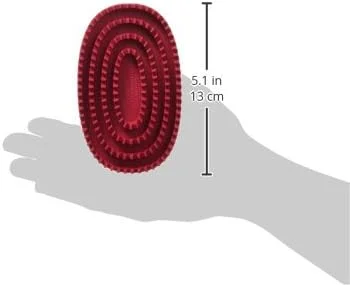 برس لاستیکی کاری Le Salon Essentials با دسته حلقه‌ای، قرمز