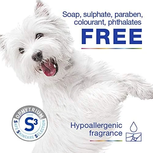 شامپو تسکین دهنده DOUXO S3 CALM، شامپو سگ و گربه التیام بخش پوست حساس، شامپو موثر سگ و گربه برای پوست خارش دار، رایحه ضد حساسیت، شامپو آبرسان سگ و گربه، 200 میلی لیتر