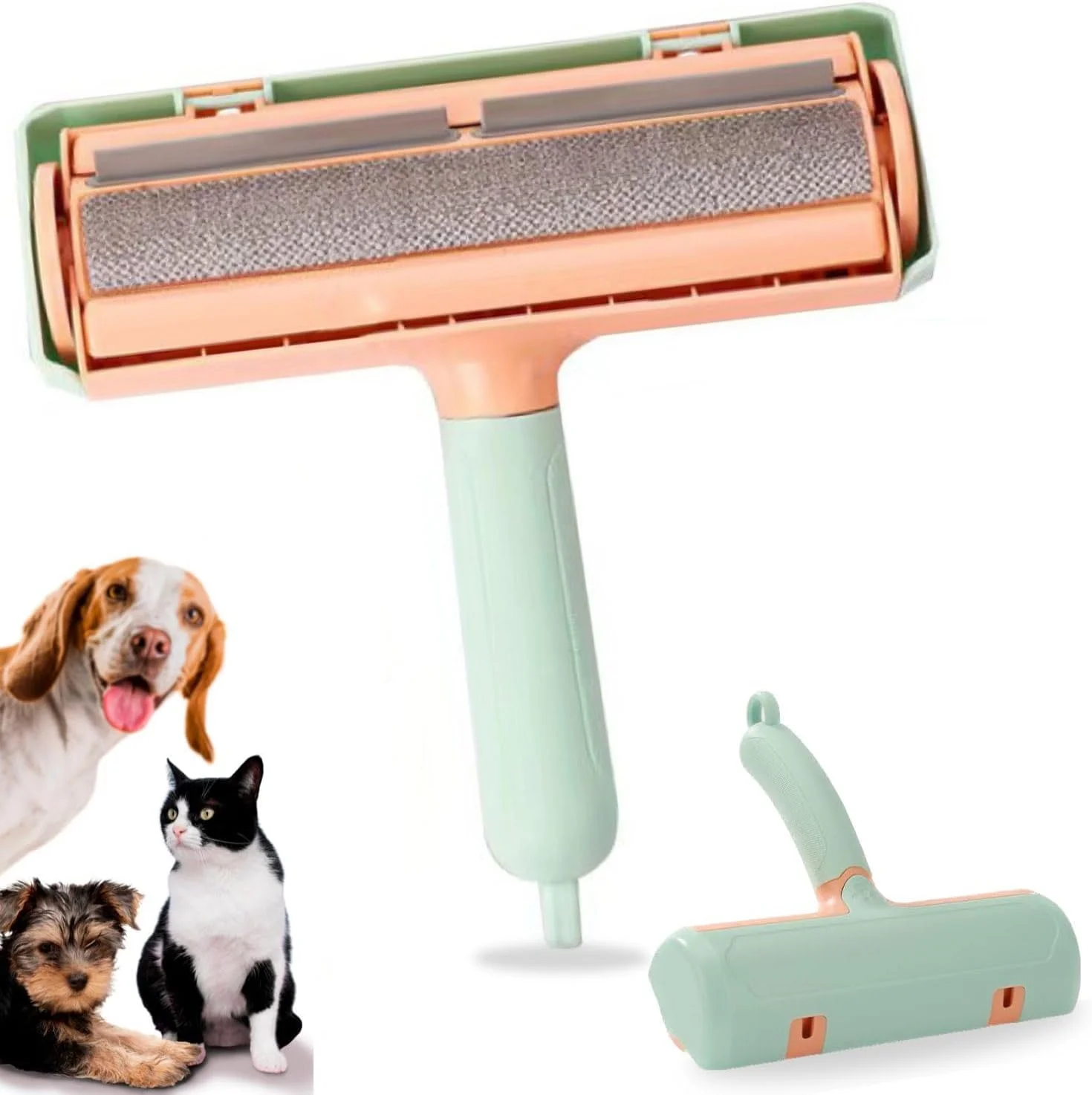 غلتک جمع کننده موی حیوانات خانگی، غلتک پرزگیر قابل استفاده مجدد برای مبلمان، غلتک جمع کننده مو، غلتک پرزگیر مناسب حیوانات خانگی، غلتک های پرزگیر چسبنده، پاک کننده آسان موی سگ برای لباس، موی حیوانات خانگی، صندلی ماشین