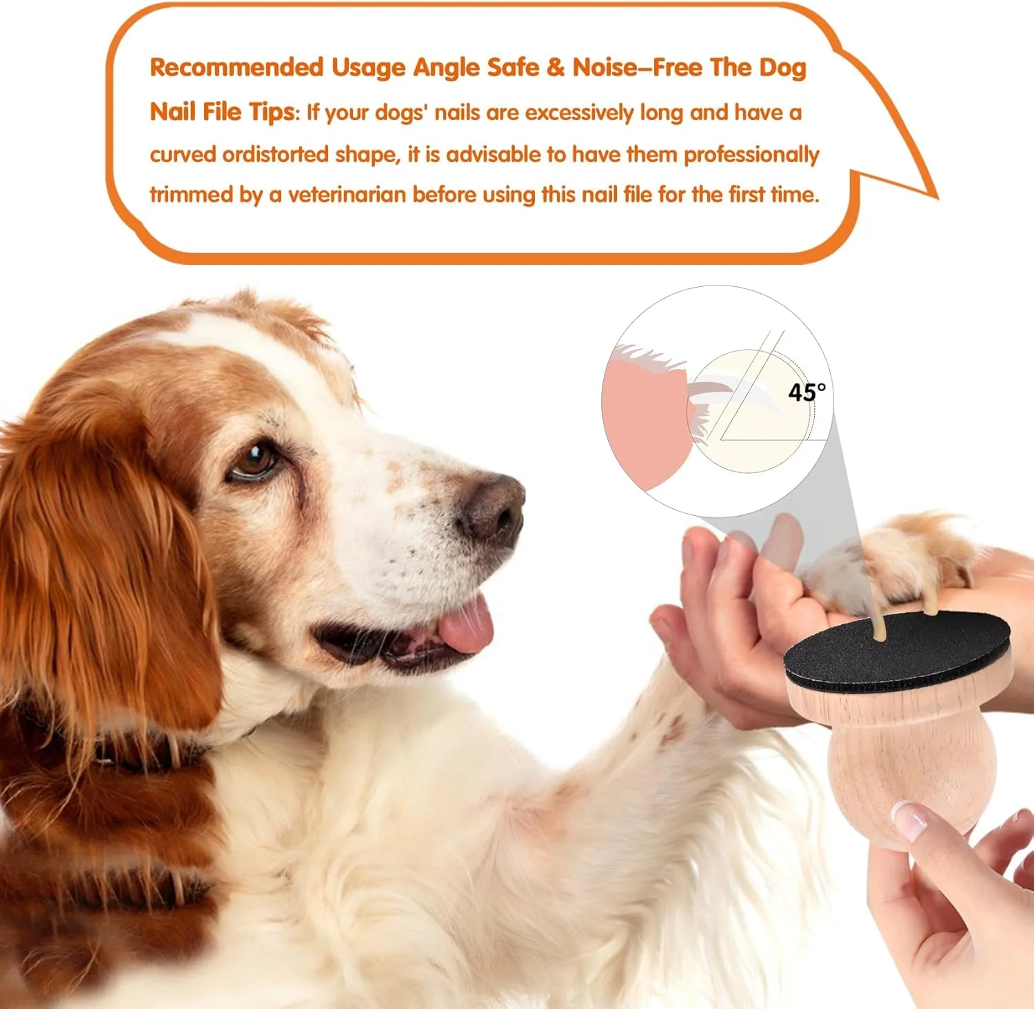 پد سوهان ناخن سگ با 4 کاغذ سنباده قابل تعویض، تخته سوهان ناخن چوبی برای سگ ها، اسباب بازی خراشنده تعاملی برای کوتاه کردن طبیعی ناخن، ابزار آموزش پازل برای سگ های کوچک و متوسط ​​(چوب طبیعی)