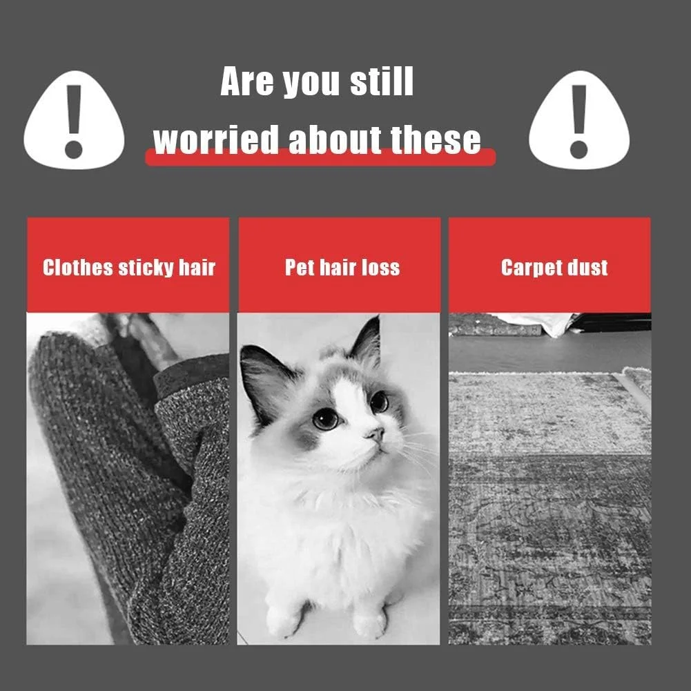 غلتک پرزگیر، دستگاه موی چسبنده جمع شونده برای کف، غلتک اپیلاسیون لباس طبل موی چسبنده قابل پاره شدن خانگی، برای از بین بردن موی حیوانات خانگی و گرد و غبار تمیز کننده خانگی، غلتک کاغذ چسبنده 24 سانتی متری، 2