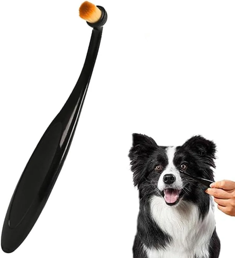 شانه پاک کننده لکه اشک سگ، شانه آرایش چشم سگ با موهای نرم، برس تمیز کننده چشم سگ، شانه آرایش حیوانات خانگی برای سگ و گربه های کوچک، حذف کننده جرم و مخاط