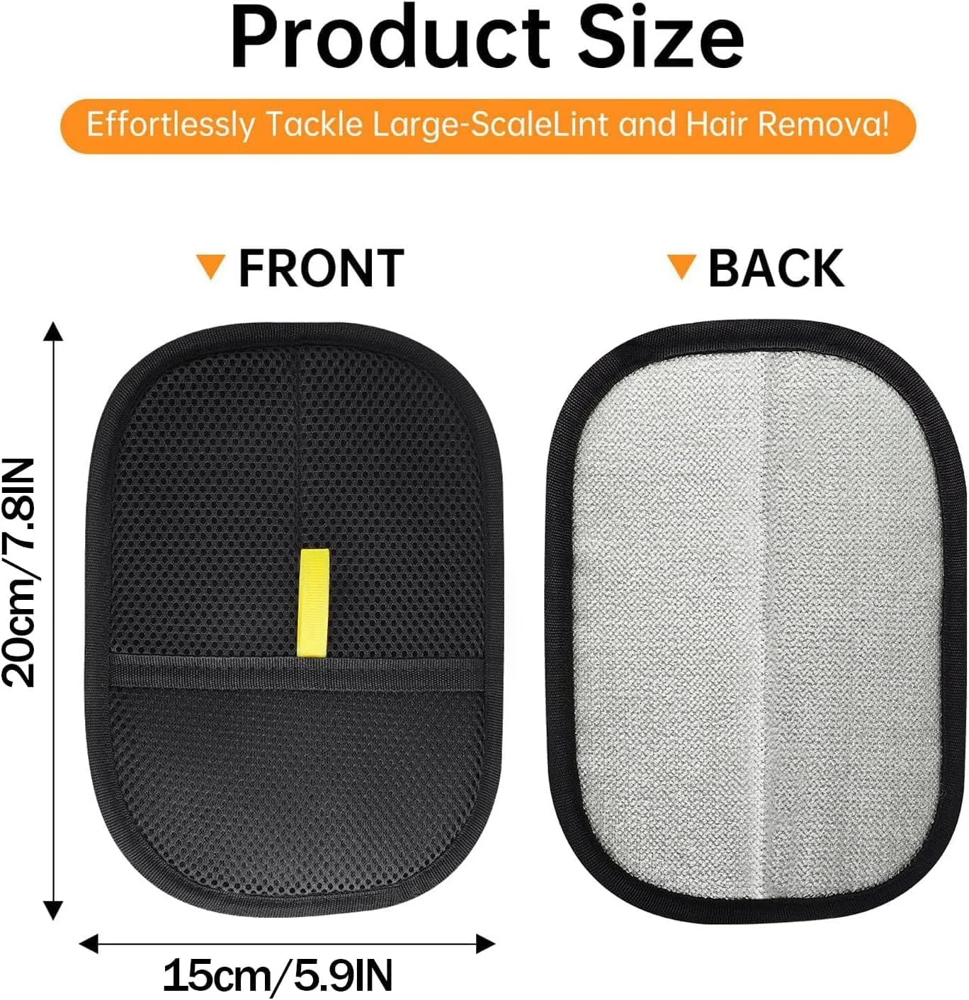 دستکش پاک کننده موی حیوانات خانگی، بسته 2 عددی دستکش های دو طرفه برای نظافت حیوانات خانگی، دستکش های قابل استفاده مجدد برای تمیز کردن موی حیوانات خانگی، لباس های تمیزتر، مبل، فرش