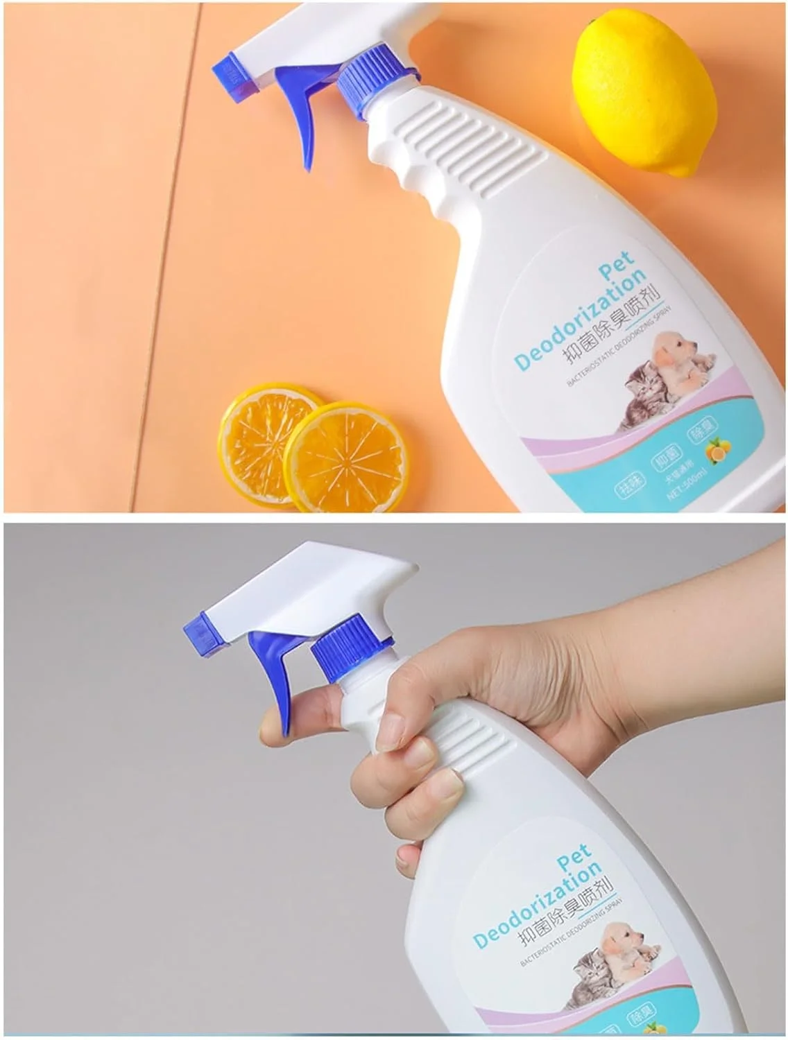 از بین برنده بوی حیوانات خانگی 500 میلی لیتری، از بین بردن بوهای نامطبوع از کف خانه و محل کار و فضای مناسب حیوانات خانگی با استفاده آسان از اسپری خوشبو کننده سگ، اسپری خوشبو کننده سگ برای سگ های بدبو، پودر خوشبو کننده سگ