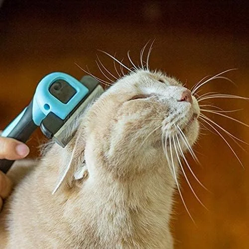 برس شانه ای موی سگ و گربه، ابزار نظافت و آراستگی حیوانات خانگی، برس موی سگ و گربه جداشدنی استیل ضد زنگ