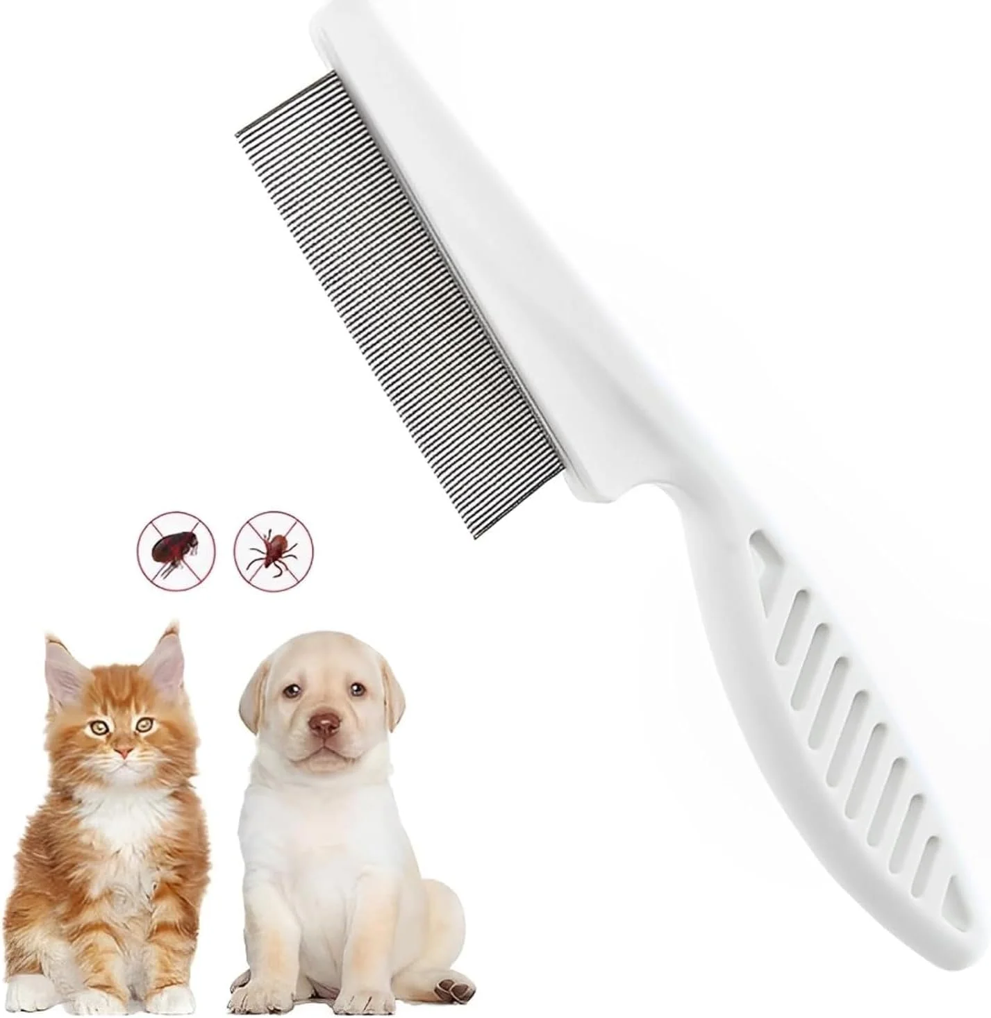 شانه کک Redreo برای سگ و گربه، ابزار نظافت و شانه موی سگ برای از بین بردن لکه های اشک، کک، شوره سر و شپش شانه کک Redreo برای سگ و گربه، ابزار نظافت و شانه موی سگ برای از بین بردن لکه های اشک، کک، شوره سر و شپش