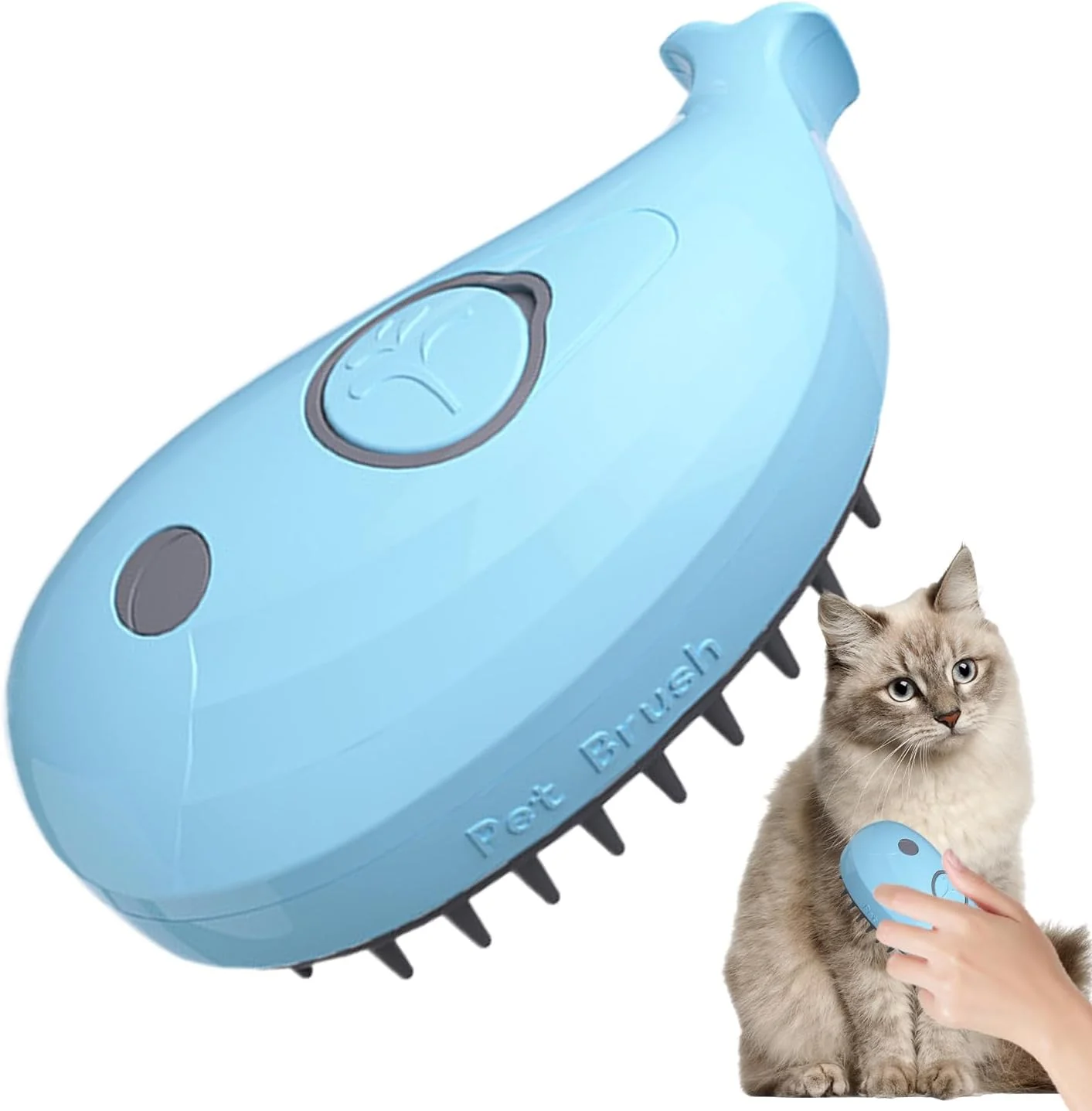 برس مه پاش گربه، برس موی گربه 4 در 1، شانه نظافت شارژی برای تمیز کردن، مراقبت، ماساژ، حمام کردن و دوش گرفتن در داخل خانه برس مه پاش گربه، برس موی گربه 4 در 1، شانه نظافت شارژی برای تمیز کردن، مراقبت، ماساژ، حمام کردن و دوش گرفتن در داخل خانه