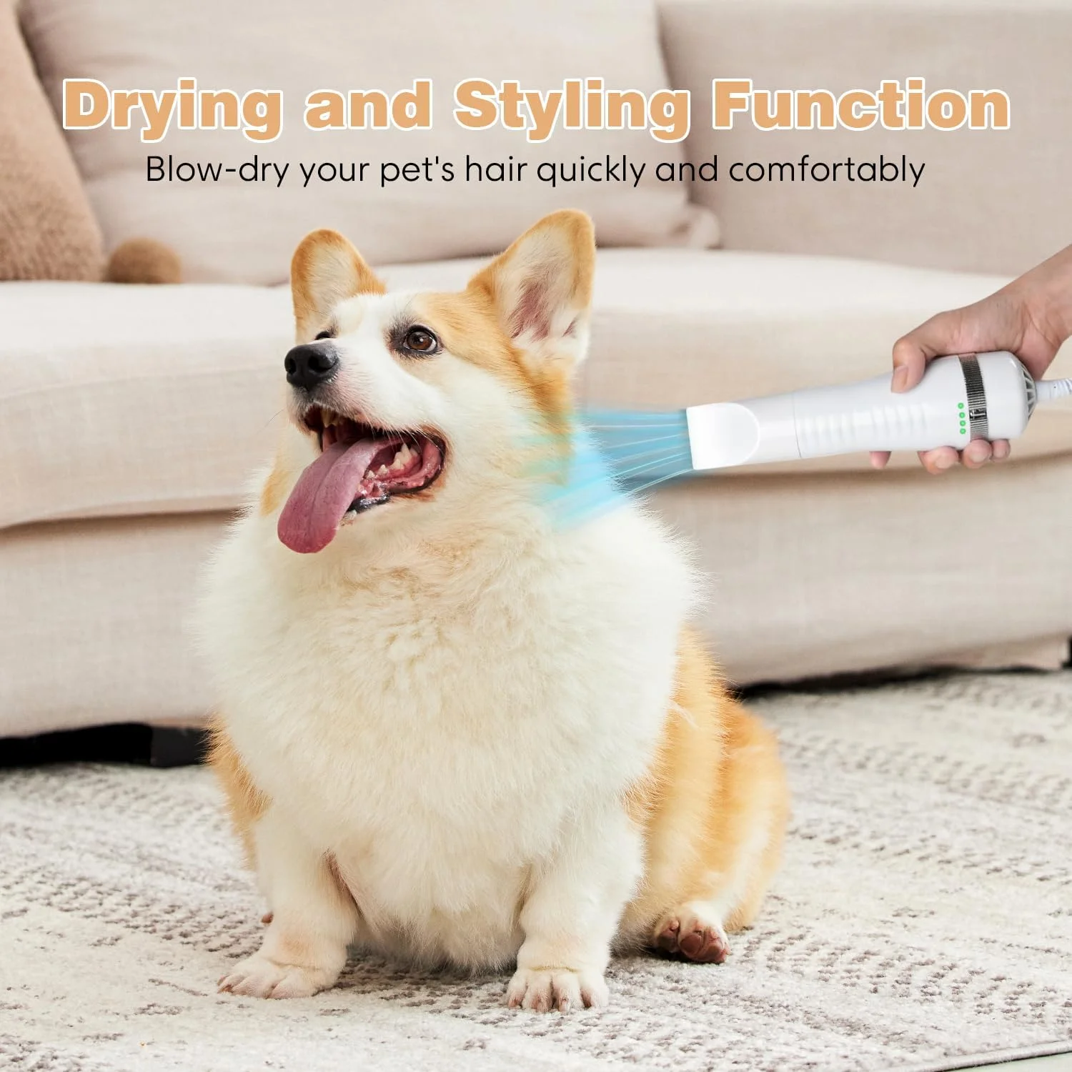 برس بخار گربه، برس برای گربه‌های خانگی با دکمه رهاسازی، اسپری دو سرعته USB قابل شارژ، لوازم نظافت، برس گربه برای ریزش مو مناسب برای همه حیوانات خانگی مو بلند و مو کوتاه