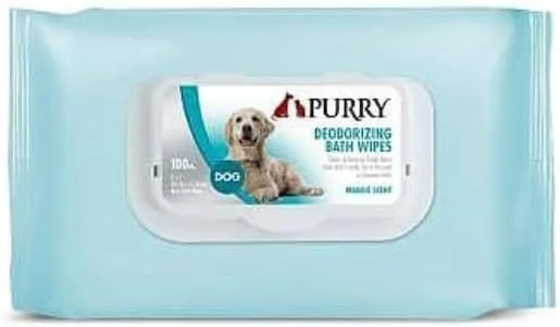 دستمال مرطوب حمام سگ Purry با رایحه انبه، 100 عددی (18x20 سانتی متر)، 45 گرم دستمال مرطوب حمام سگ Purry با رایحه انبه، 100 عددی (18x20 سانتی متر)، 45 گرم