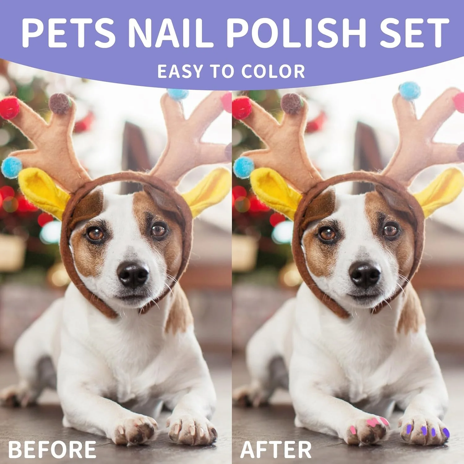 لاک ناخن سگ، 12 رنگ لاک ناخن خشک شونده سریع حیوانات خانگی، لاک ناخن ایمن برای سگ، هدیه ایده آل برای سگ ها و حیوانات خانگی