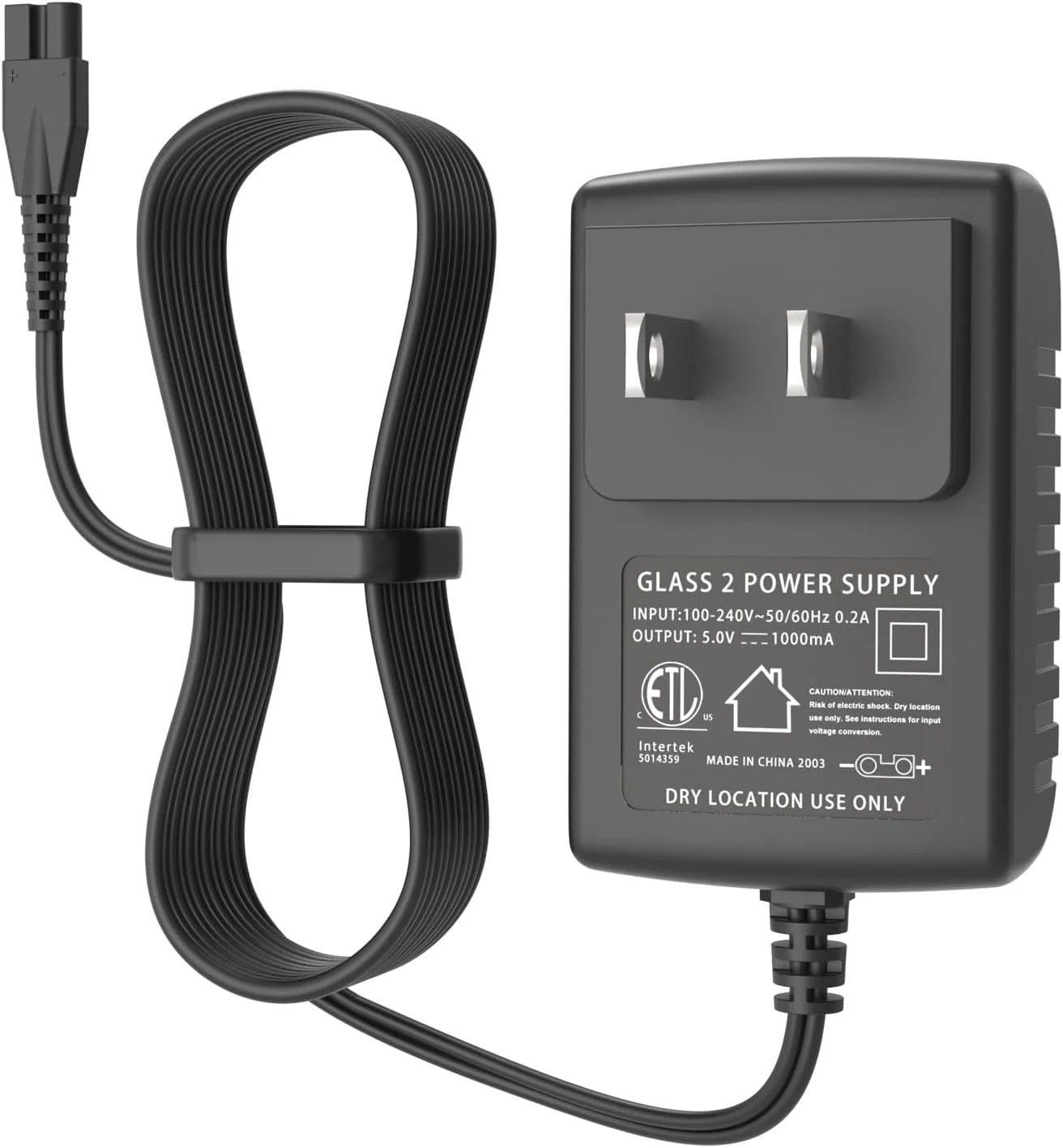 شارژر جایگزین Pinkind سازگار با ماشین اصلاح oneisall و SUPRENT، کابل شارژر مخصوص حیوانات خانگی، 2 متر، مشکی، دارای گواهی CE