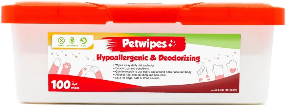 دستمال مرطوب حیوانات خانگی 100 عددی
