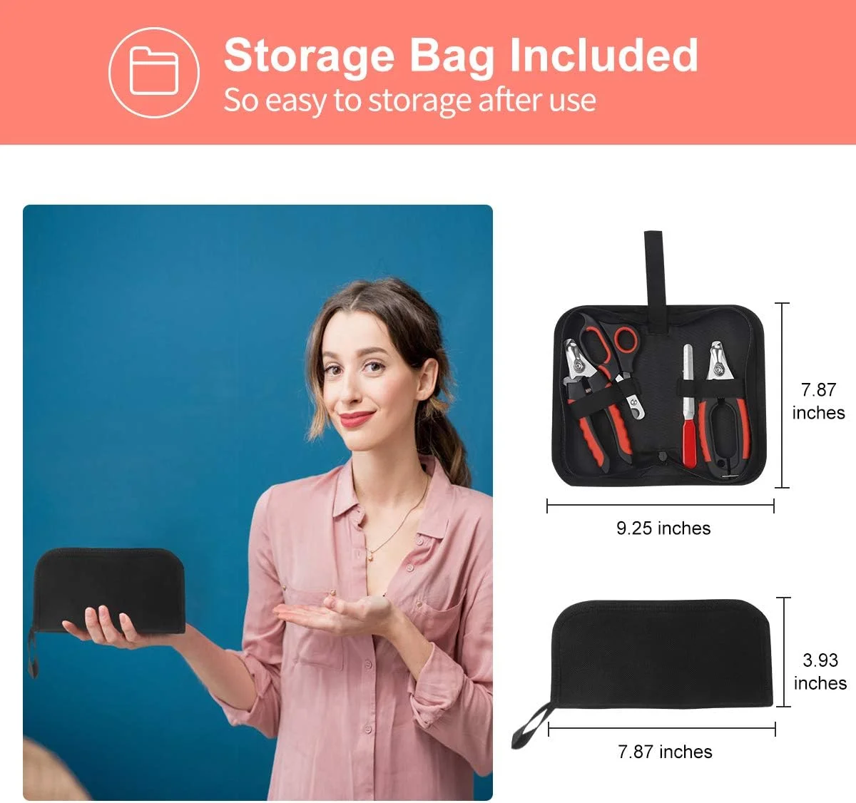 ست ناخن گیر سگ Penzance - محافظ ایمنی برای جلوگیری از کوتاه کردن بیش از حد، تیغه های تیز از جنس استیل ضد زنگ، دسته های محکم و ضد لغزش، کیف نگهداری و سوهان ناخن، آرایش حرفه ای حیوانات خانگی ست ناخن گیر سگ Penzance - محافظ ایمنی برای جلوگیری از کوتاه کردن بیش از حد، تیغه های تیز از جنس استیل ضد زنگ، دسته های محکم و ضد لغزش، کیف نگهداری و سوهان ناخن، آرایش حرفه ای حیوانات خانگی