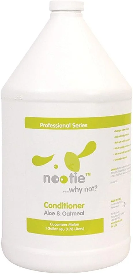 نرم کننده تسکین دهنده خیار طالبی Nootie حاوی آلوئه ورا و جو دوسر برای حیوانات خانگی، 1 گالن
