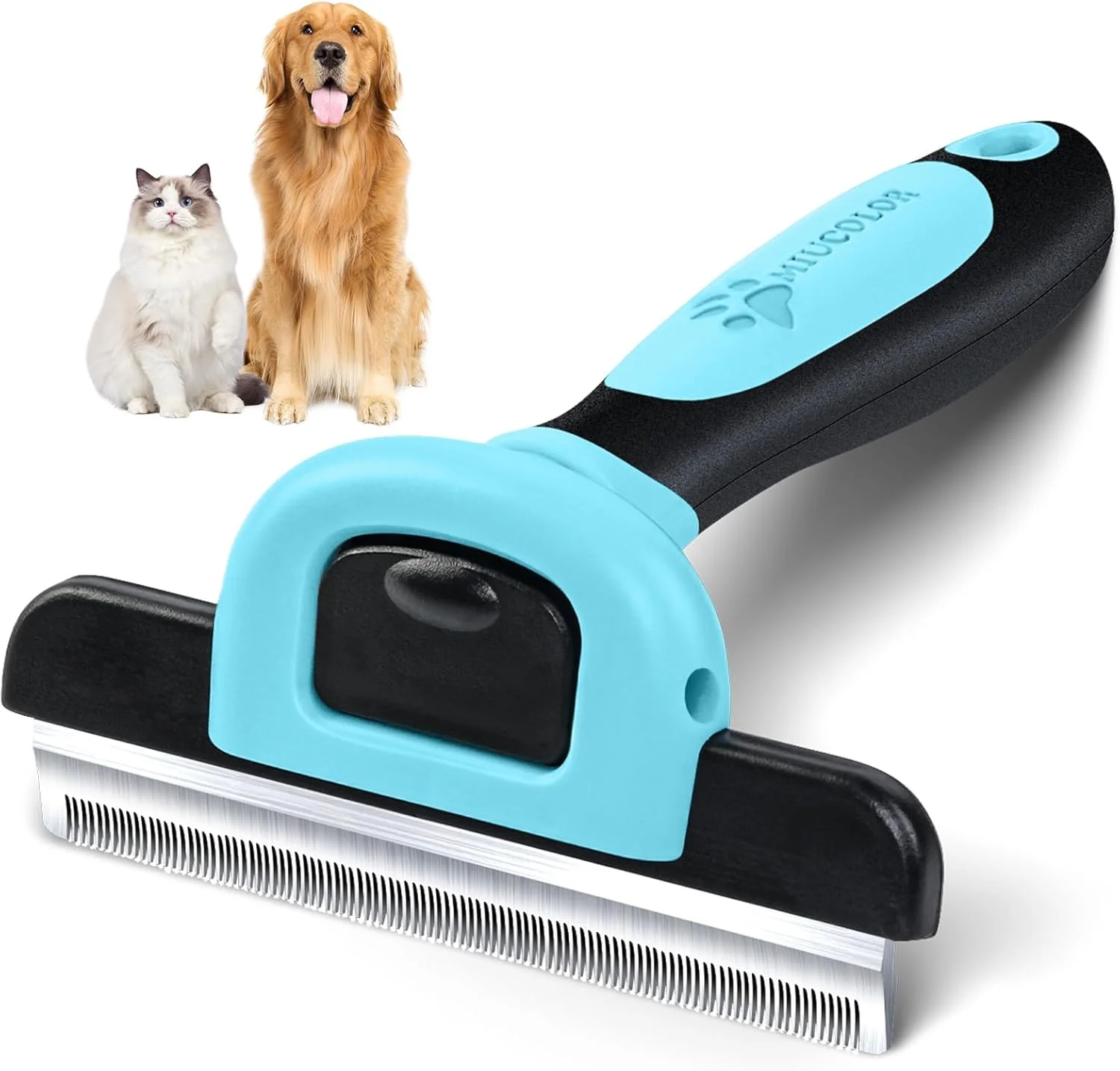 برس موی حیوانات خانگی MIU COLOR، ابزار حرفه ای نظافت، ریزش مو را تا 95% برای سگ ها و گربه های مو کوتاه و مو بلند به طور موثر کاهش می دهد.