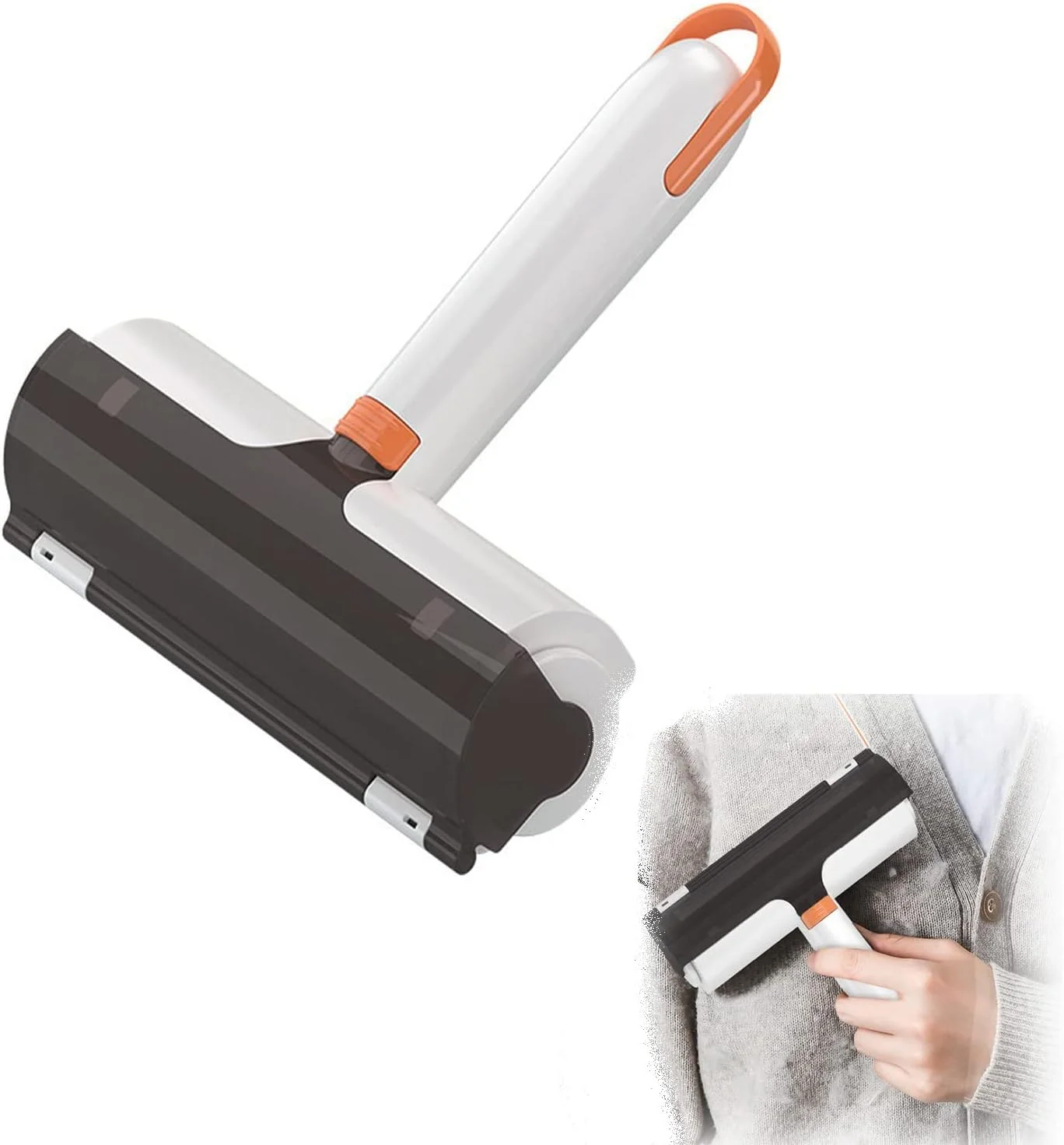 غلتک جمع کننده موی حیوانات خانگی MAKINGTEC برای مبلمان، جمع کننده موی سگ و گربه با پایه خود تمیز شونده، ابزار کارآمد حذف موی حیوانات، ایده آل برای مبلمان، فرش، صندلی ماشین، مبل