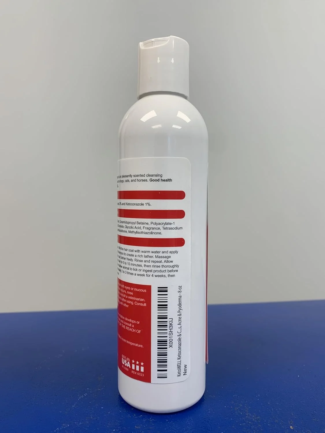 شامپو کتووِل کتوکونازول و کلرهگزیدین برای سگ و گربه - شامپو دارویی سگ برای عفونت های پوستی، نقاط داغ، آکنه و پیودرما - 236 میلی لیتر