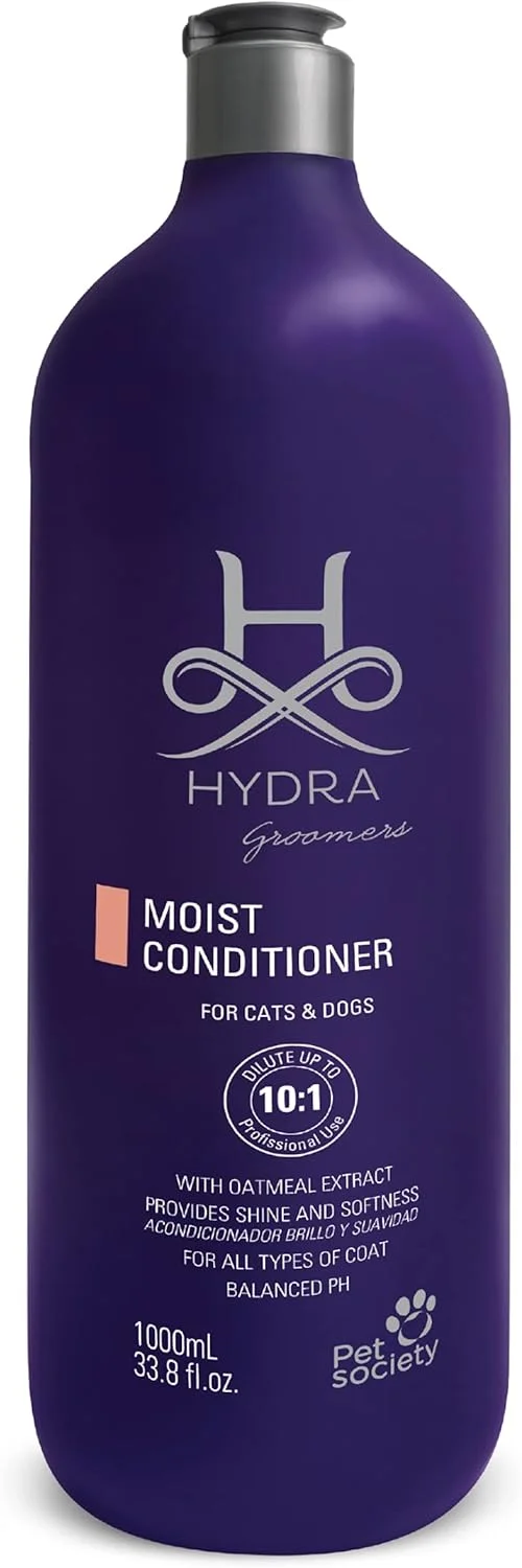 نرم کننده مرطوب کننده حرفه ای سگ H HYDRA GROOMERS، نرم کننده موی جو دوسر برای سگ ها و گربه ها، مناسب برای همه نژادها و انواع پوشش مو، افزایش درخشندگی