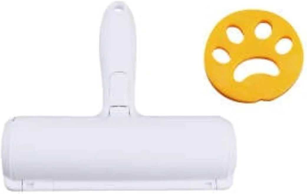 غلتک جمع کننده موی حیوانات خانگی DH street، غلتک پرزگیر قابل استفاده مجدد برای موی سگ و گربه، مو جمع کن قابل حمل مناسب برای مبلمان، مبل، فرش، صندلی ماشین