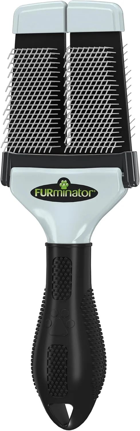 برس نرم کننده FURminator سایز S - برس کوچک با موهای نرم استیل ضد زنگ برای گربه ها، سگ های کوچک، توله سگ ها و بچه گربه ها