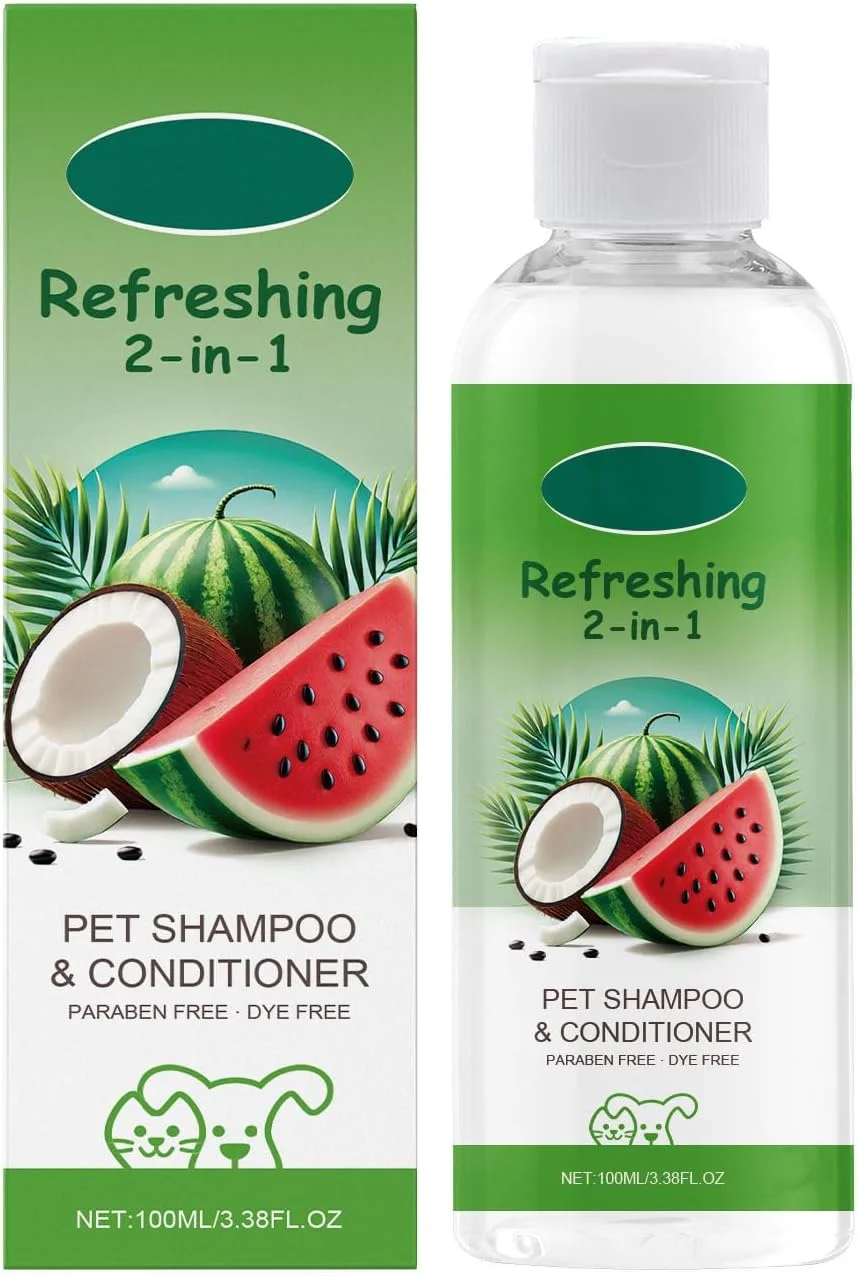 شامپو و مراقبت از حیوانات خانگی، ژل دوش معطر 2 در 1 برای سگ، ژل دوش پاک کننده مراقبت از موی حیوانات خانگی، فرمول ملایم و طراوت بخش برای سگ ها، موها را نرم، براق و خوشبو نگه می دارد، ایده آل برای پوست های حساس