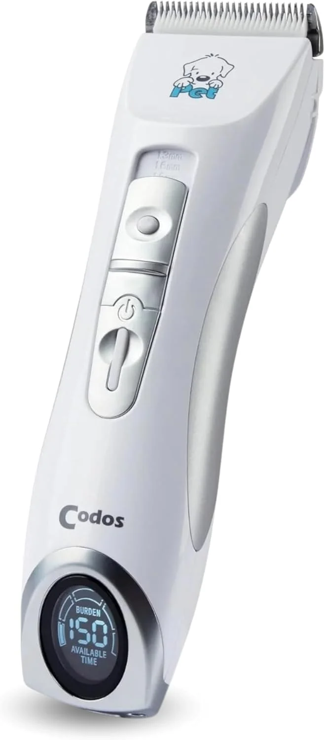 ماشین اصلاح موی سگ و گربه فودی پاپی مدل Codos CP-9600 با صفحه نمایش LCD، تریمر برقی قابل شارژ