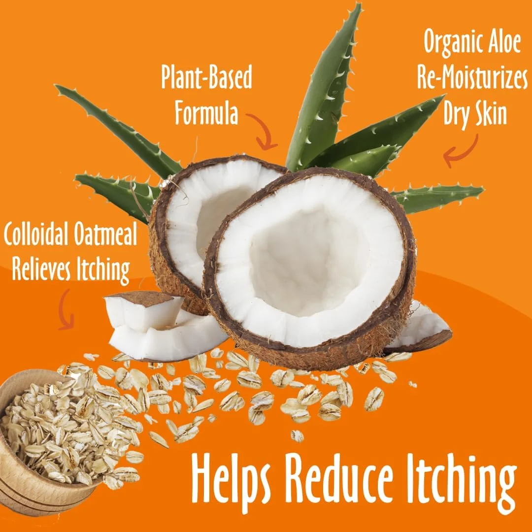 نرم کننده جو دوسر و آلوئه ورا Earthbath با رایحه وانیل بادام 1 گالن - ساخت آمریکا