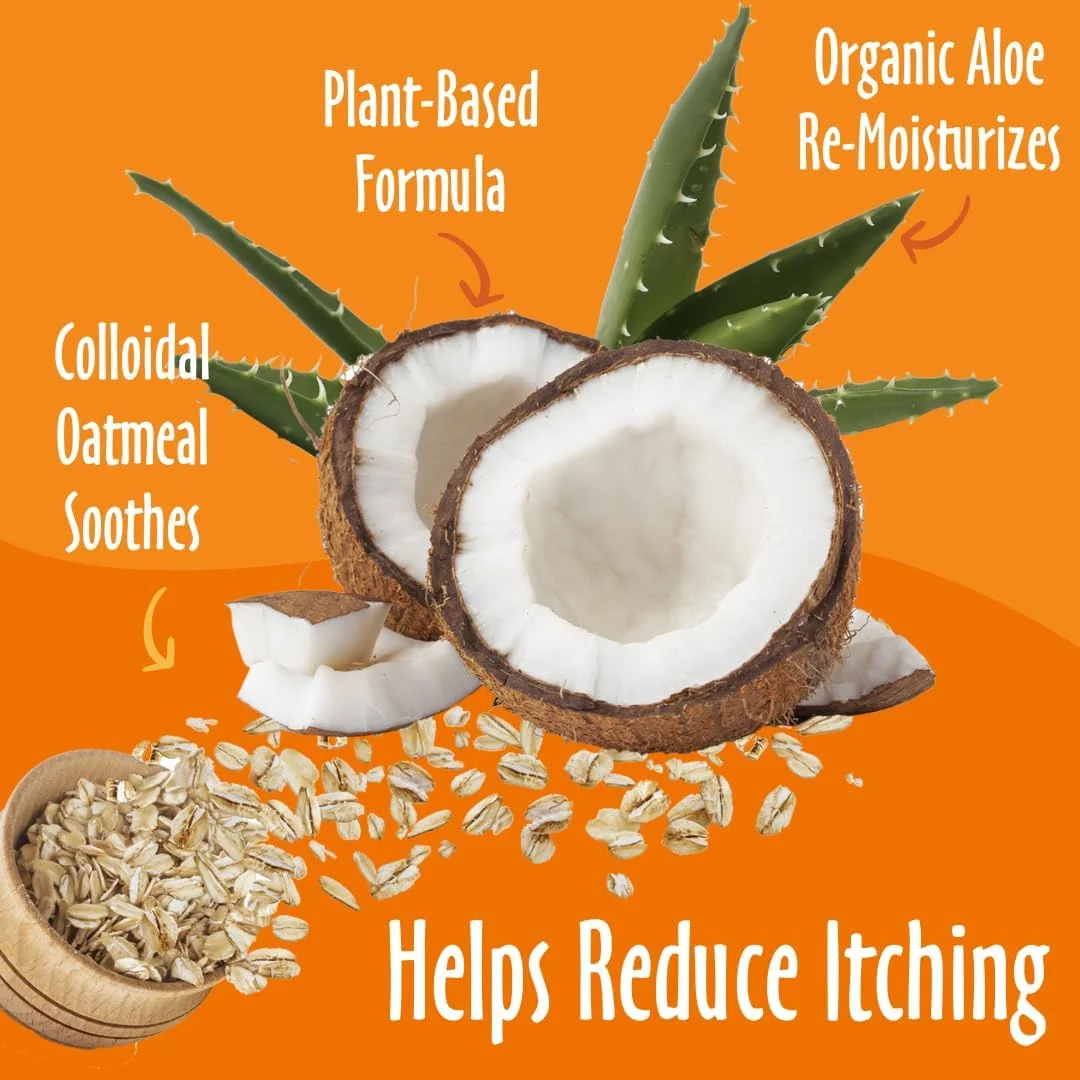 مجموعه شامپو و نرم کننده جو دوسر و آلوئه ورا Earthbath (وانیل و بادام) - (1) شامپو 473 میلی لیتری، (1) نرم کننده 473 میلی لیتری