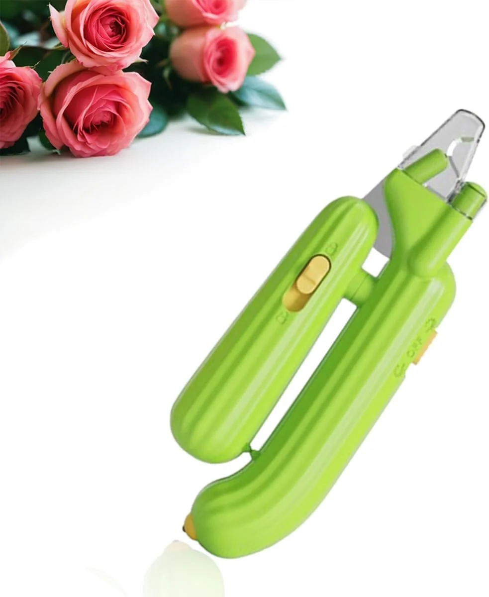 Duomama LED Pet Nail Clipper for Small Animals - Claw Trimmer for Cats, Puppies,Birds, Rabbits, Hamsters - Upgraded Cutter with Built-in Light for Precision Grooming