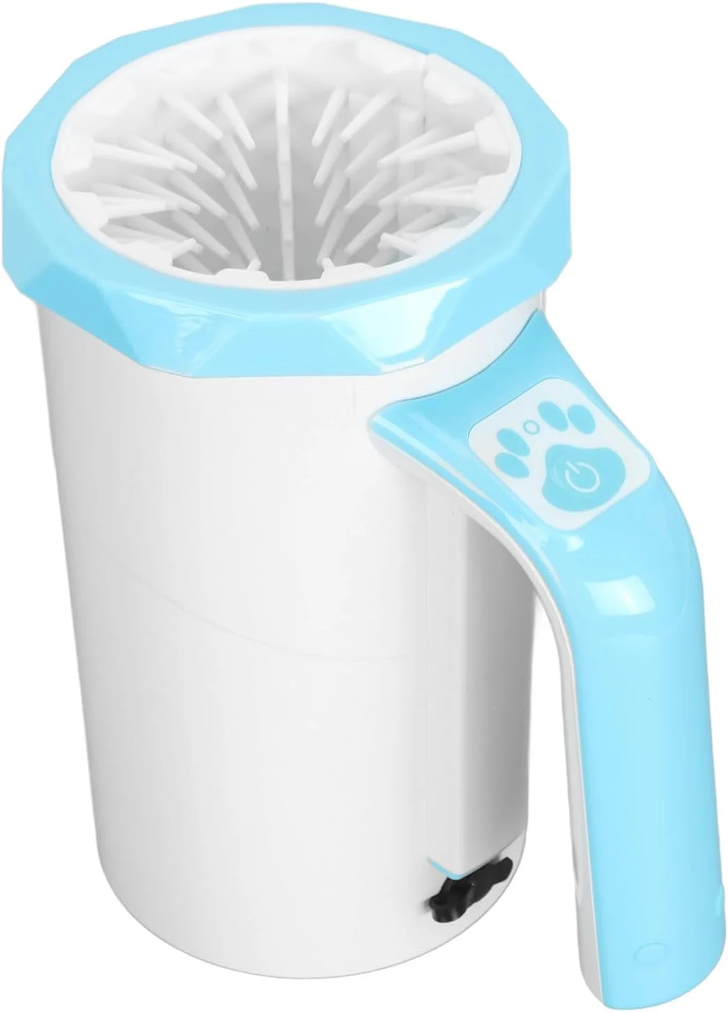 دستگاه تمیز کننده خودکار پای سگ Dpofirs، دستگاه شستشوی پای سگ قابل شارژ، تمیز کننده چند منظوره گل و لای، تمیز کننده سیلیکونی قدرتمند و قابل حمل حیوانات خانگی برای سگ های بزرگ (سفید)