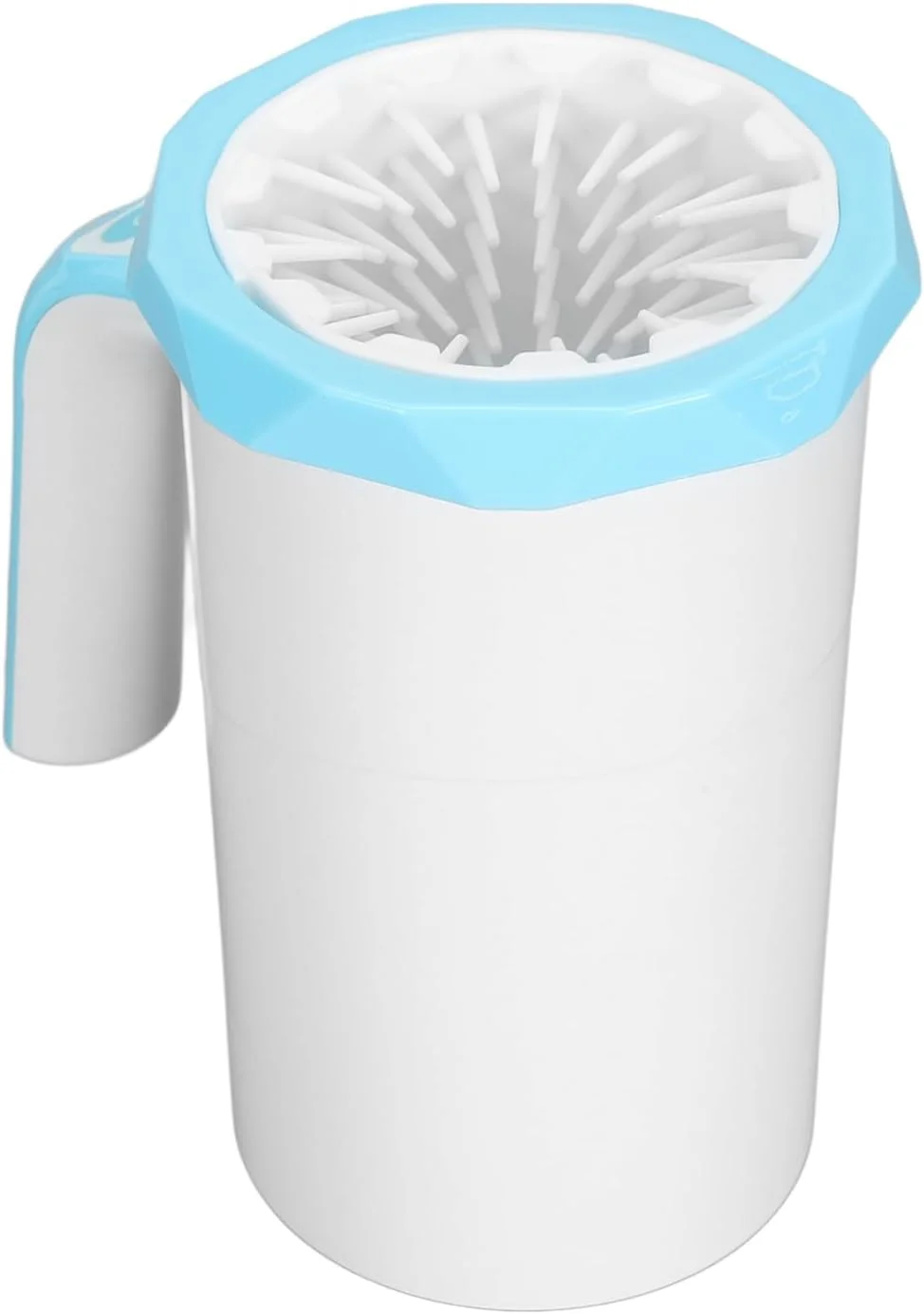 دستگاه تمیز کننده خودکار پای سگ Dpofirs، دستگاه شستشوی پای سگ قابل شارژ، تمیز کننده چند منظوره گل و لای، تمیز کننده سیلیکونی قدرتمند و قابل حمل حیوانات خانگی برای سگ های بزرگ (سفید)