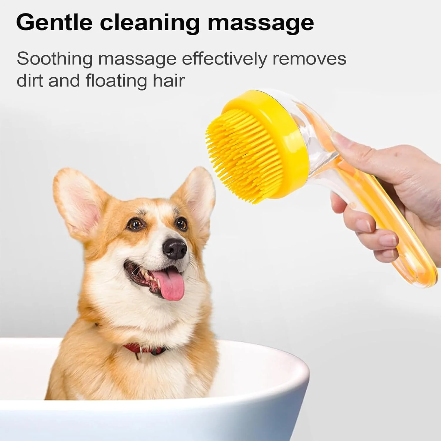 برس حمام سگ، برس ماساژ نظافت سگ | ابزار اسپا ماساژ تمیز کننده دندان توله سگ خانگی قابل حمل و بدون لغزش برای دوش شستشوی داخلی کمپینگ خانگی برس حمام سگ، برس ماساژ نظافت سگ | ابزار اسپا ماساژ تمیز کننده دندان توله سگ خانگی قابل حمل و بدون لغزش برای دوش شستشوی داخلی کمپینگ خانگی