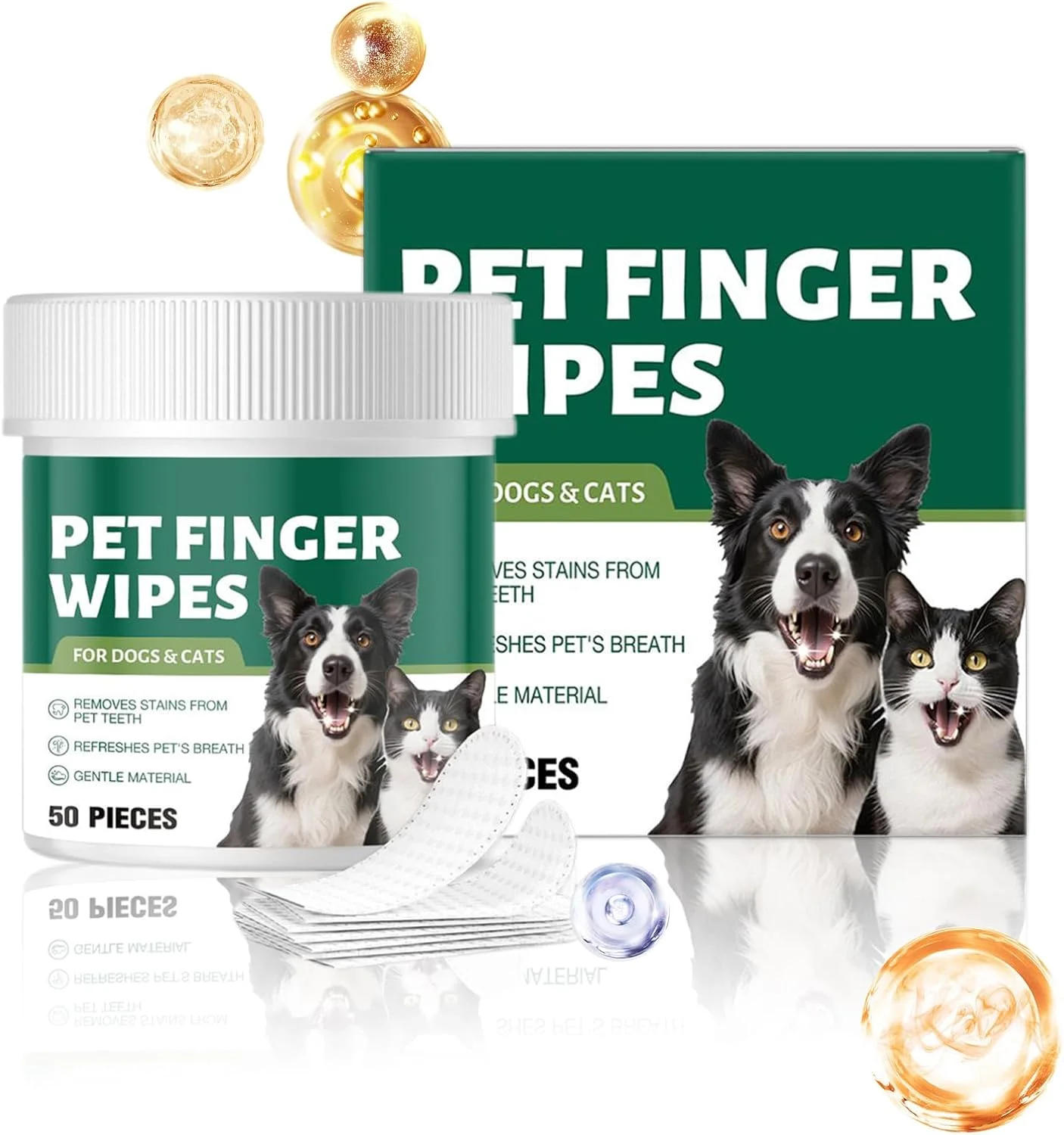 دستمال مرطوب انگشتی تمیز کننده دندان حیوانات خانگی برای سگ | 50 عدد مسواک انگشتی گربه، از بین برنده بوی بد دهان برای لوازم جانبی شستشوی پنجه، بهداشت دهان و دندان توله سگ، مناسب منزل، فضای باز و حمام دستمال مرطوب انگشتی تمیز کننده دندان حیوانات خانگی برای سگ | 50 عدد مسواک انگشتی گربه، از بین برنده بوی بد دهان برای لوازم جانبی شستشوی پنجه، بهداشت دهان و دندان توله سگ، مناسب منزل، فضای باز و حمام