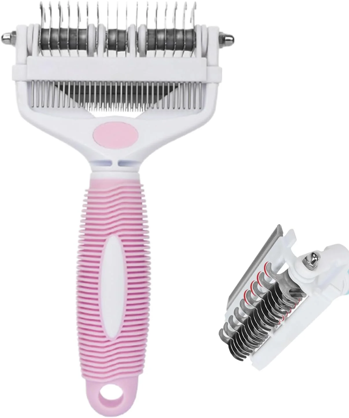 شانه سگ - ابزار از بین بردن گره موهای بلند | ابزار نظافت چند منظوره ضد لغزش برای تمیز کردن ریزش مو بچه گربه توله سگ خانه - حمام مسافرت - داخل خانه