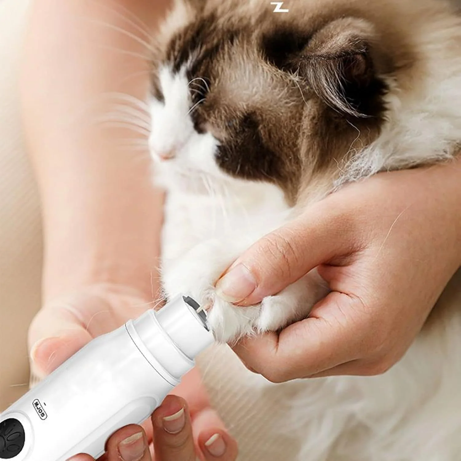 سوهان ناخن حیوانات خانگی - سوهان ناخن برقی و بی صدا برای توله سگ | لوازم حیوانات خانگی قابل شارژ با 3 سرعت برای اصلاح ناخن در خانه و مسافرت برای گربه ها، بچه گربه ها، توله سگ ها و حیوانات کوچک، متوسط و بزرگ