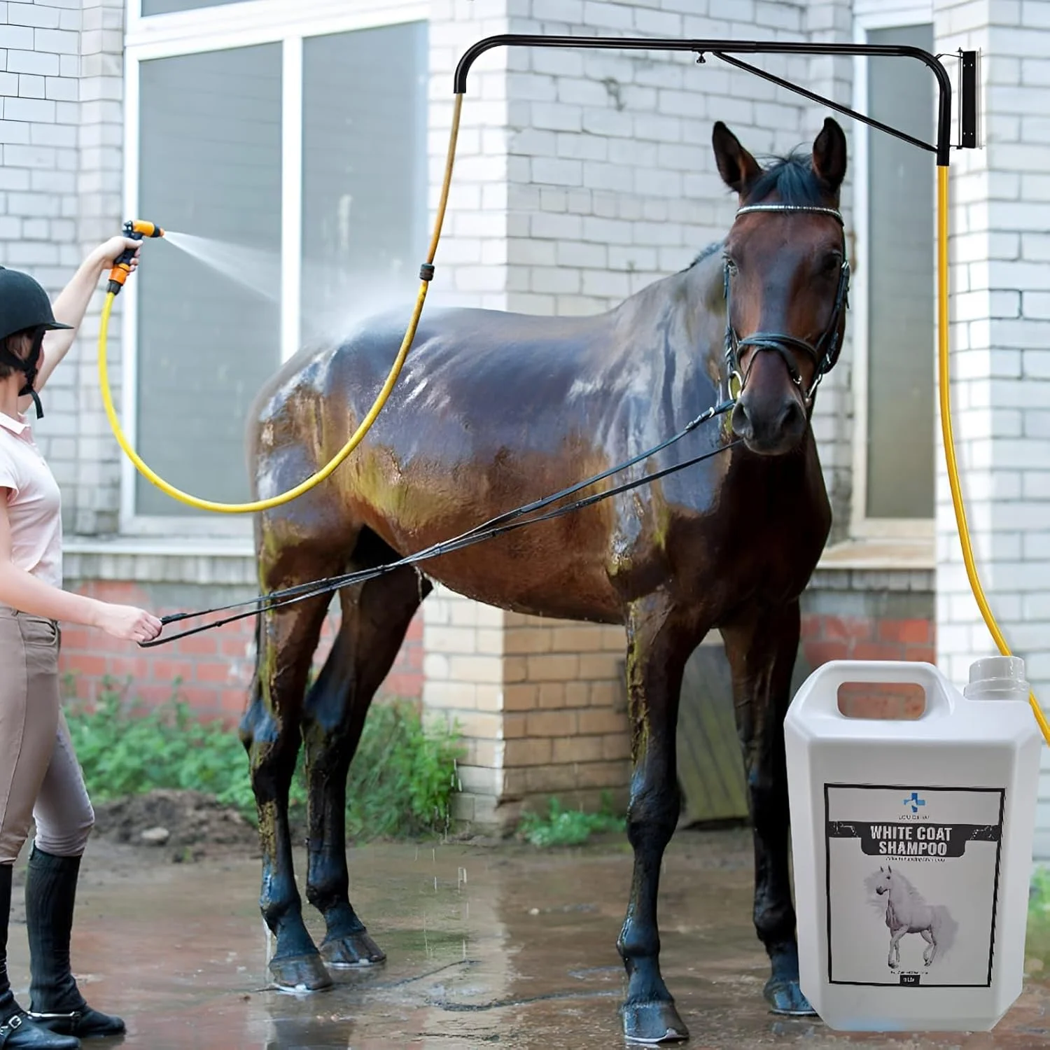 شامپو حیوانات اکویدرم، مراقبت طبیعی از پوست و پوشش سفید، 5 لیتر، فرمول عصاره بابونه I