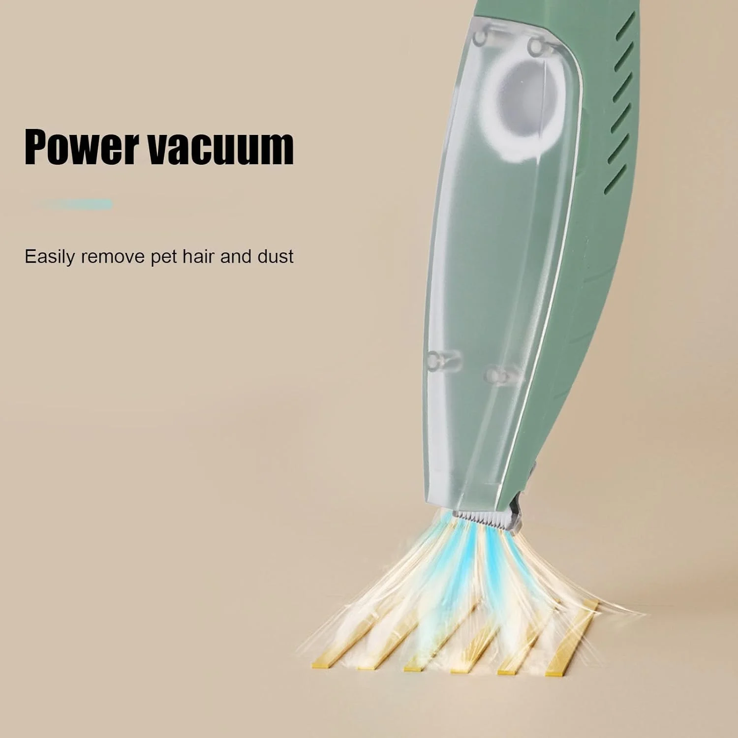 ماشین اصلاح حیوانات خانگی GLOGLOW، کم صدا، استیل ضد زنگ، مکش قوی، ماشین اصلاح کوچک سگ باتری 600 میلی آمپر ساعتی برای گربه و توله سگ (سبز)