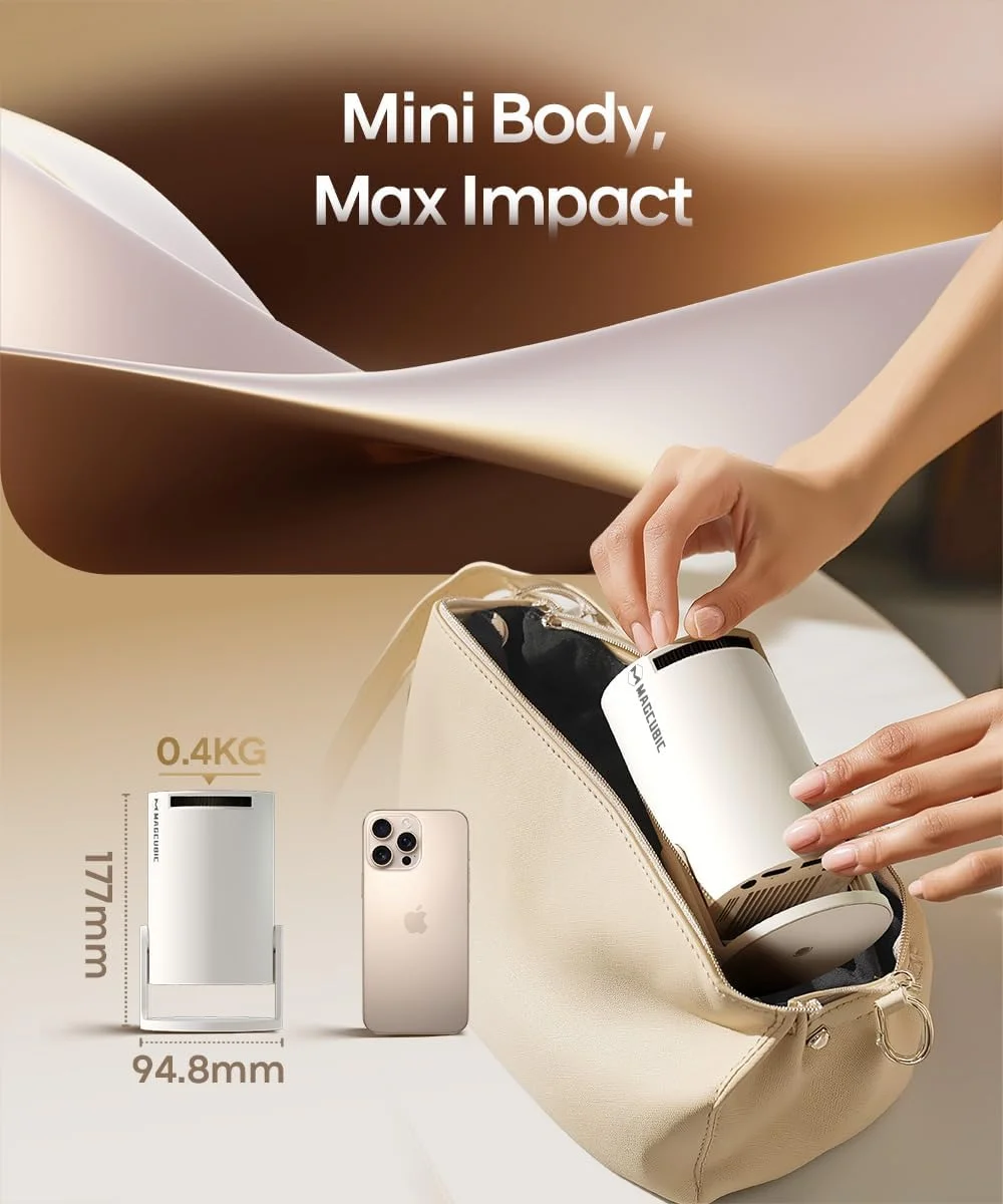 پروژکتور مینی HY300PRO به روز شده 2025 با WiFi و بلوتوث، پروژکتور قابل حمل با پشتیبانی از 4K، تصحیح زاویه خودکار، چرخش 180 درجه، پروژکتور هوشمند برای خانه و فضای باز، اندروید 11 پروژکتور مینی HY300PRO به روز شده 2025 با WiFi و بلوتوث، پروژکتور قابل حمل با پشتیبانی از 4K، تصحیح زاویه خودکار، چرخش 180 درجه، پروژکتور هوشمند برای خانه و فضای باز، اندروید 11