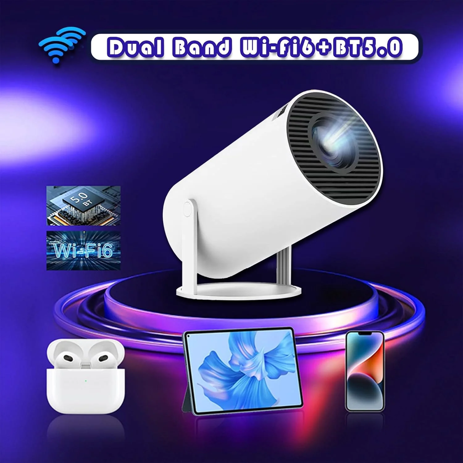 پروژکتور رترو Hy300 - پروژکتور مینی HD با 2 دسته بازی بی سیم، کارت 32 گیگابایتی، قابلیت پخش و اجرای بازی، قابلیت اتصال به کامپیوتر تلفن همراه از طریق وای فای، سینمای خانگی قابل حمل پروژکتور رترو Hy300 - پروژکتور مینی HD با 2 دسته بازی بی سیم، کارت 32 گیگابایتی، قابلیت پخش و اجرای بازی، قابلیت اتصال به کامپیوتر تلفن همراه از طریق وای فای، سینمای خانگی قابل حمل