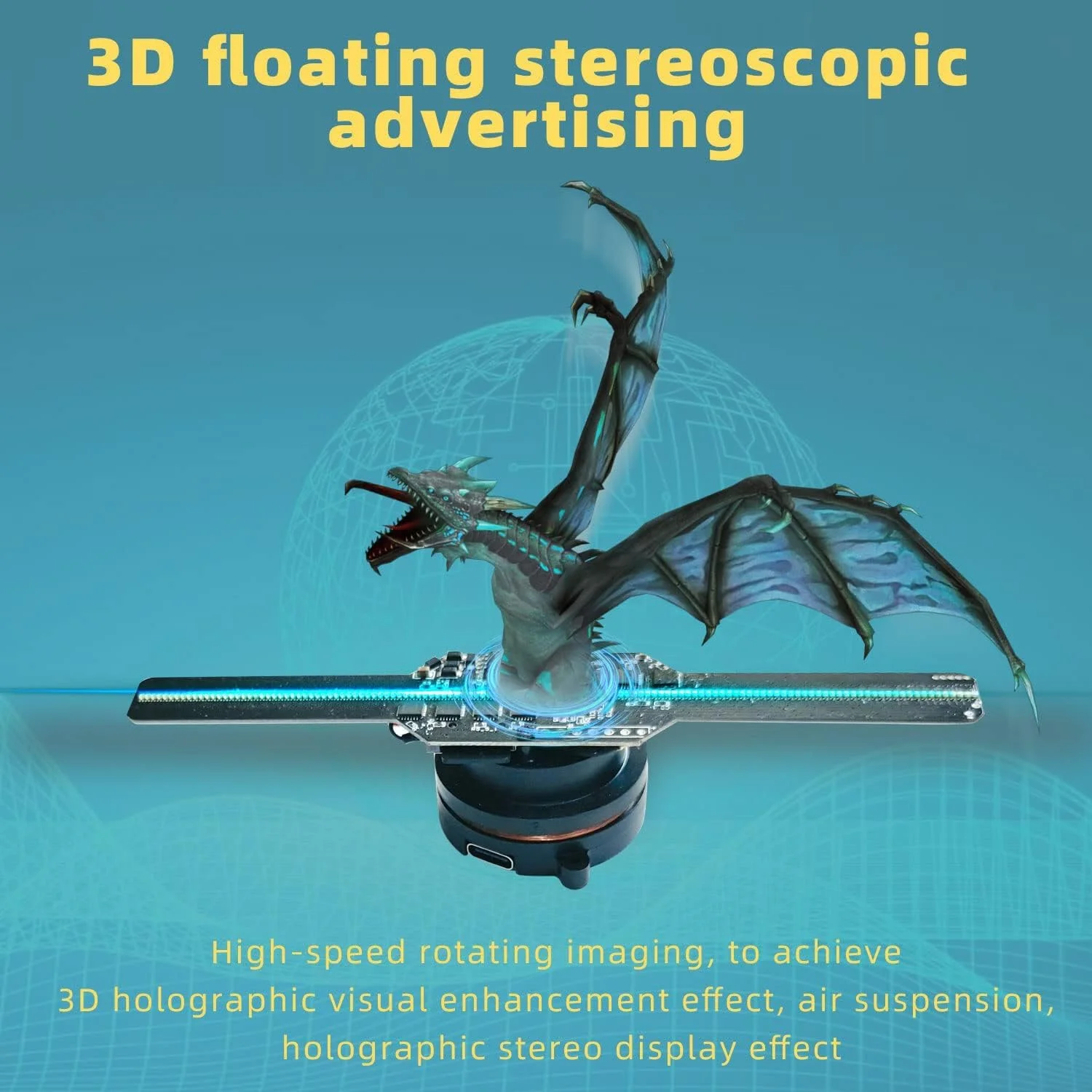 فن هولوگرام سه بعدی، پروژکتور نمایشگر هولوگرافی 5.5 اینچی، نمایشگر LED وای فای، پروژکتور هولوگرام نمایشگاهی، فن هولوگرافی کنترل شده با اپلیکیشن، نمایشگر تعاملی نمایشگاهی با 128 مهره LED فن هولوگرام سه بعدی، پروژکتور نمایشگر هولوگرافی 5.5 اینچی، نمایشگر LED وای فای، پروژکتور هولوگرام نمایشگاهی، فن هولوگرافی کنترل شده با اپلیکیشن، نمایشگر تعاملی نمایشگاهی با 128 مهره LED