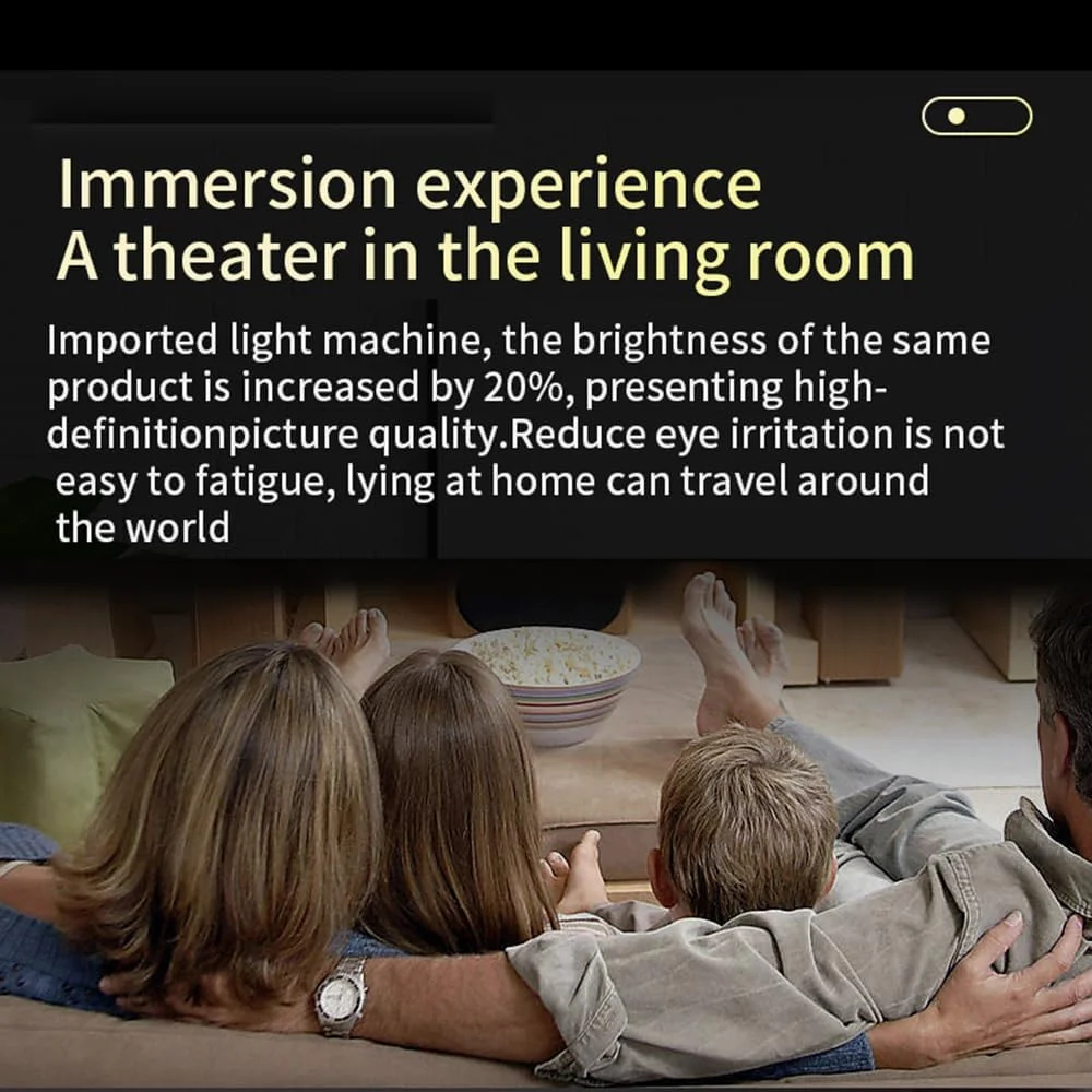 پروژکتور سینمای خانگی قابل حمل HELEMIY، مینی پروژکتور هوشمند WiFi BT 5G، رزولوشن 1280x720P، پشتیبانی از رمزگشایی ویدئو 4K، کنترل صوتی هوش مصنوعی، تلویزیون کوچک، پروژکتور تلفن پروژکتور سینمای خانگی قابل حمل HELEMIY، مینی پروژکتور هوشمند WiFi BT 5G، رزولوشن 1280x720P، پشتیبانی از رمزگشایی ویدئو 4K، کنترل صوتی هوش مصنوعی، تلویزیون کوچک، پروژکتور تلفن