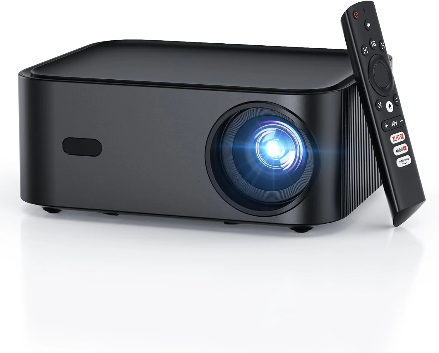 پروژکتور هوشمند رسمی نتفلیکس HAPPRUN، صدای DoIby، پروژکتور قابل حمل 1080P Native با روشنایی 1000ANSI برای خانه پروژکتور هوشمند رسمی نتفلیکس HAPPRUN، صدای DoIby، پروژکتور قابل حمل 1080P Native با روشنایی 1000ANSI برای خانه