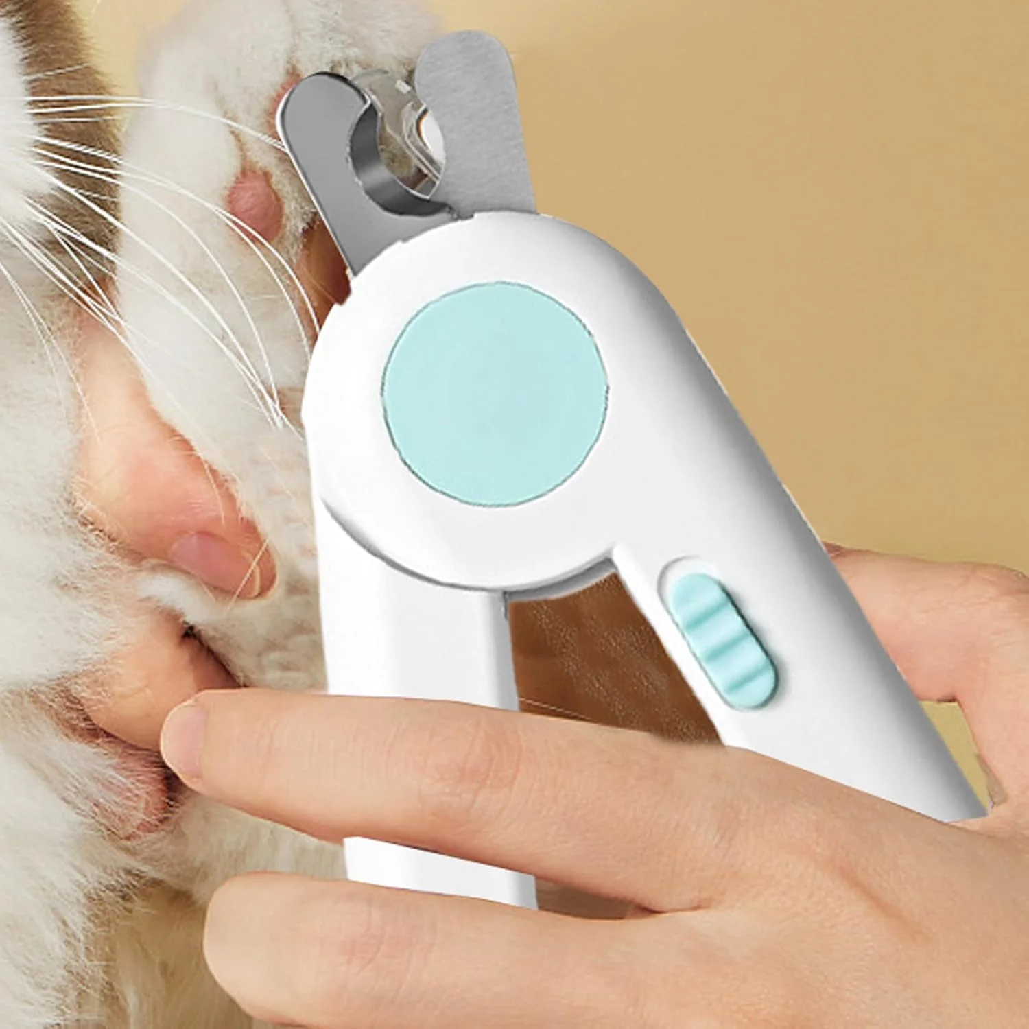 ناخن گیر سگ | ناخن گیر توله سگ با چراغ - ابزار نظافت لوازم حیوانات خانگی برای استفاده در منزل برای حیوانات کوچک، بچه گربه ها، خرگوش ها، پرندگان