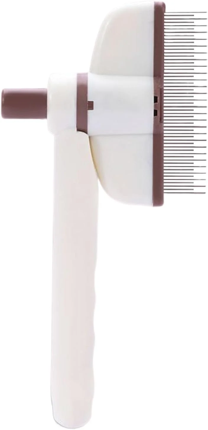 شانه سگ برای ریزش مو | شانه موی گربه چرخشی، برس خود تمیز شونده حیوانات خانگی برای روتین برس زدن روزانه، مناسب فصل ریزش مو برای توله سگ، بچه گربه و خرگوش