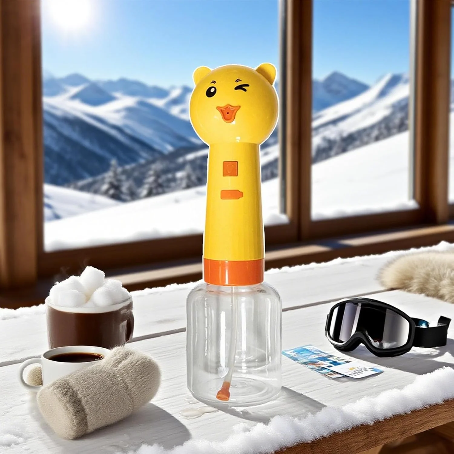 مخزن صابون فوم طرح خرس 350 میلی لیتر - مخزن شامپو برقی - اسپری فوم قابل حمل برای تمیز کردن سینک حمام، آشپزخانه، نظافت، توالت و حیوانات خانگی